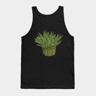 House Plant in Green Ceramic Pot | Cherie's Art(c)2021 Tank Top